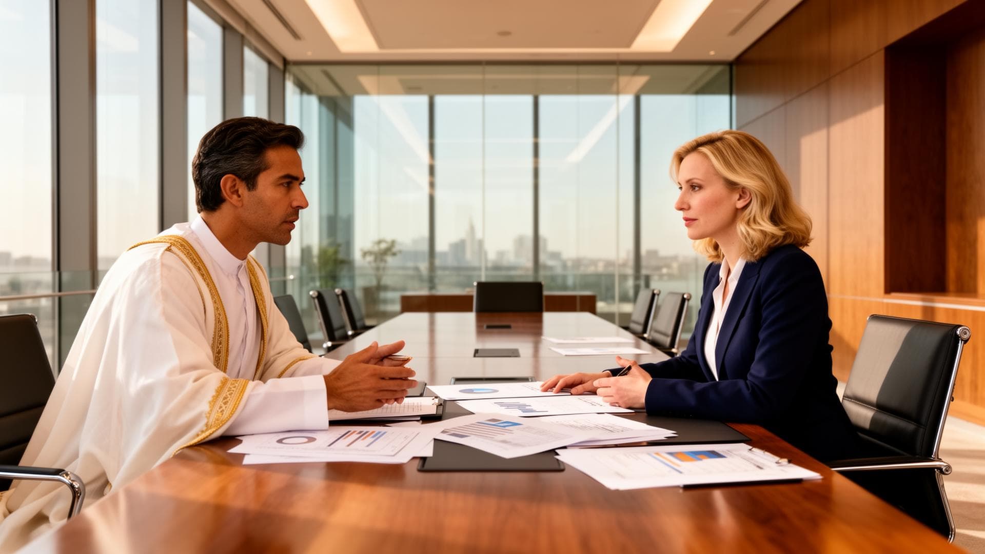 Sunlit boardroom environment — where workforce decisions are shaped and reviewed