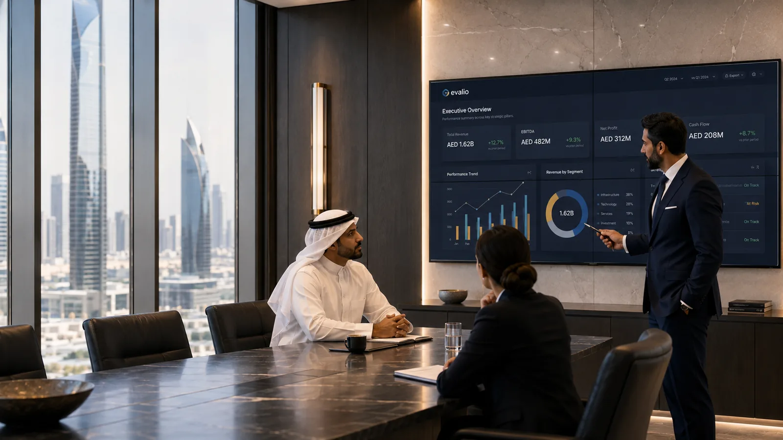 Senior leaders reviewing a consequential workforce decision